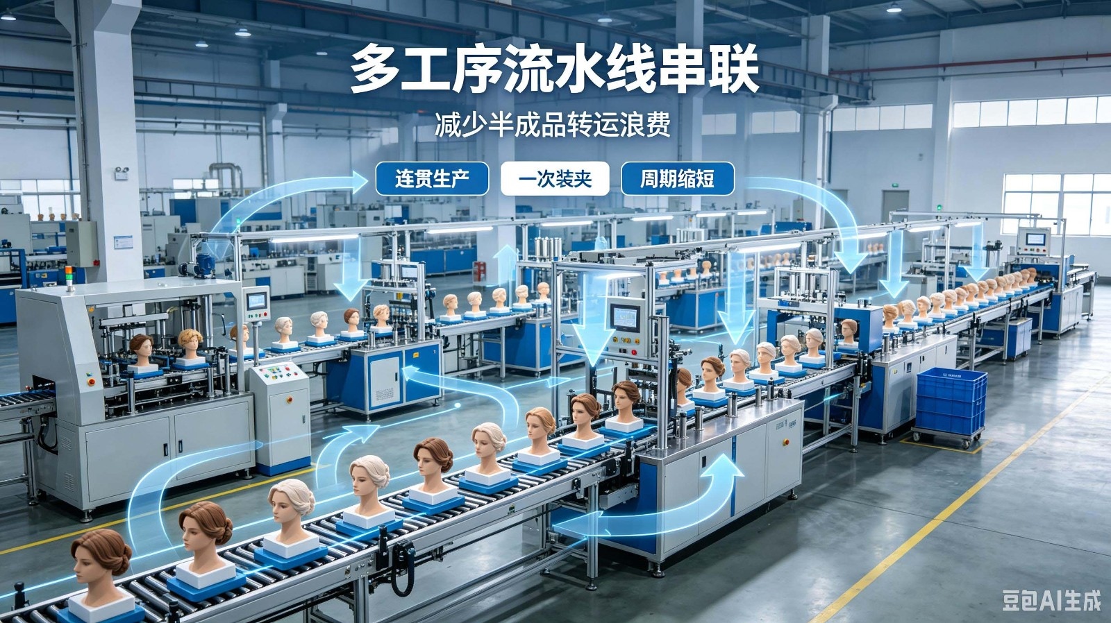 多工序流水线串联，告别半成品来回转运浪费