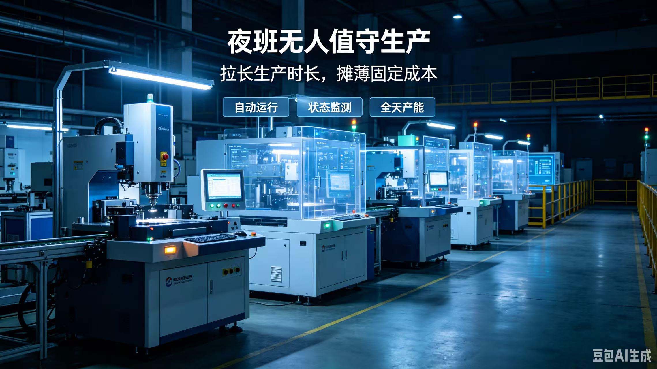 夜班无人值守生产，自动化设备如何帮工厂拉长...