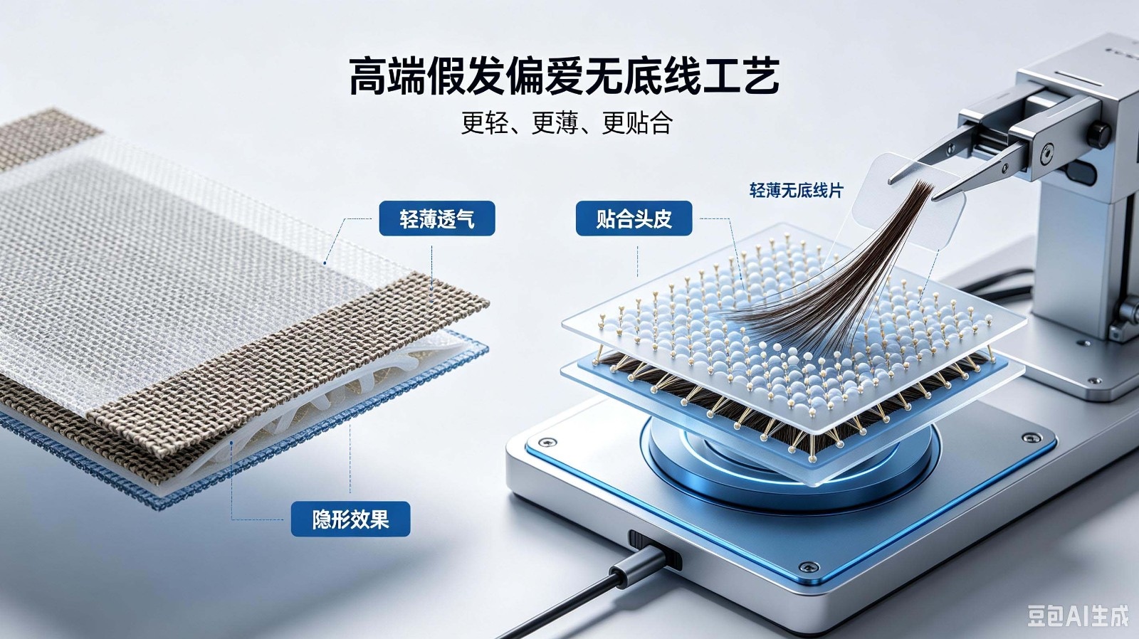 为什么高端假发都偏爱无底线植发工艺？3大核心优势